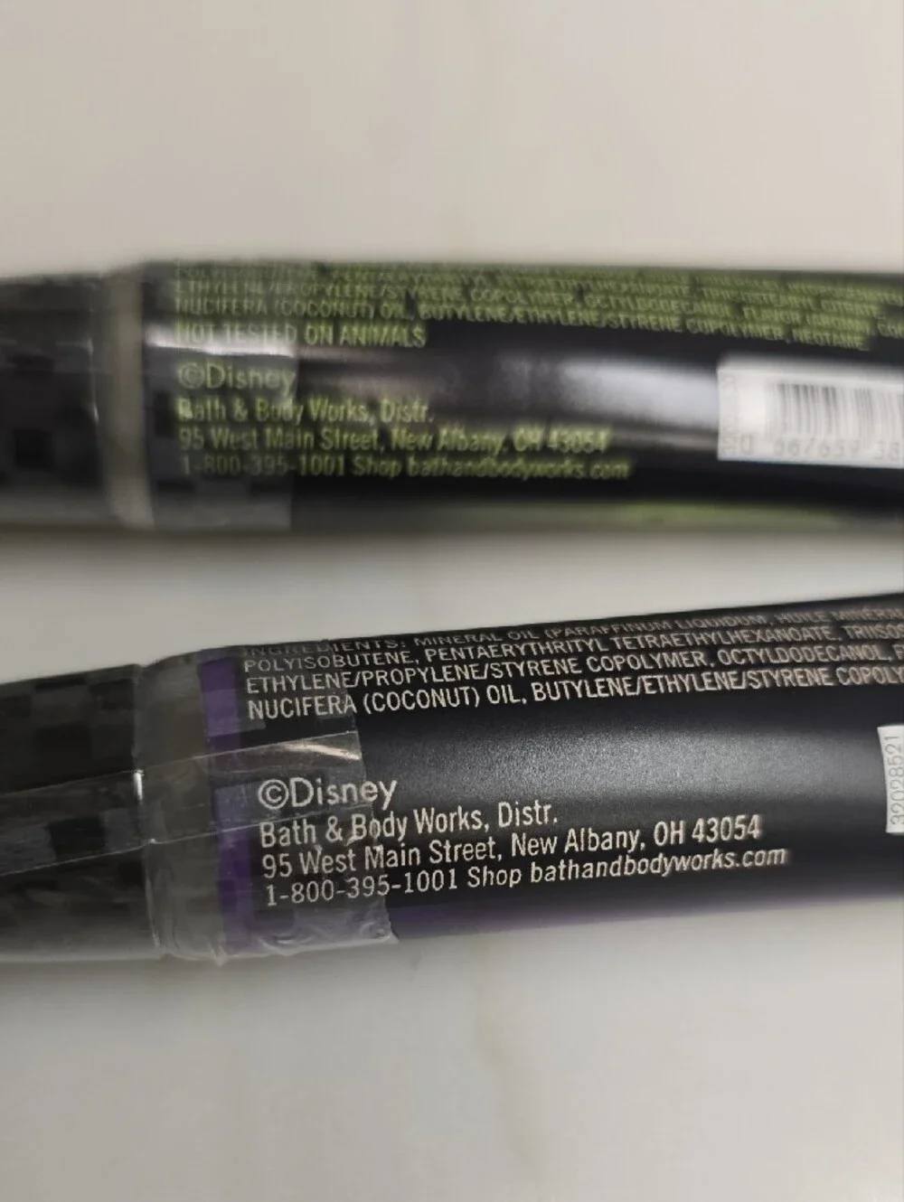 Bath & Body Works Disney Clear Lip Gloss 2 Tubes New & Sealed